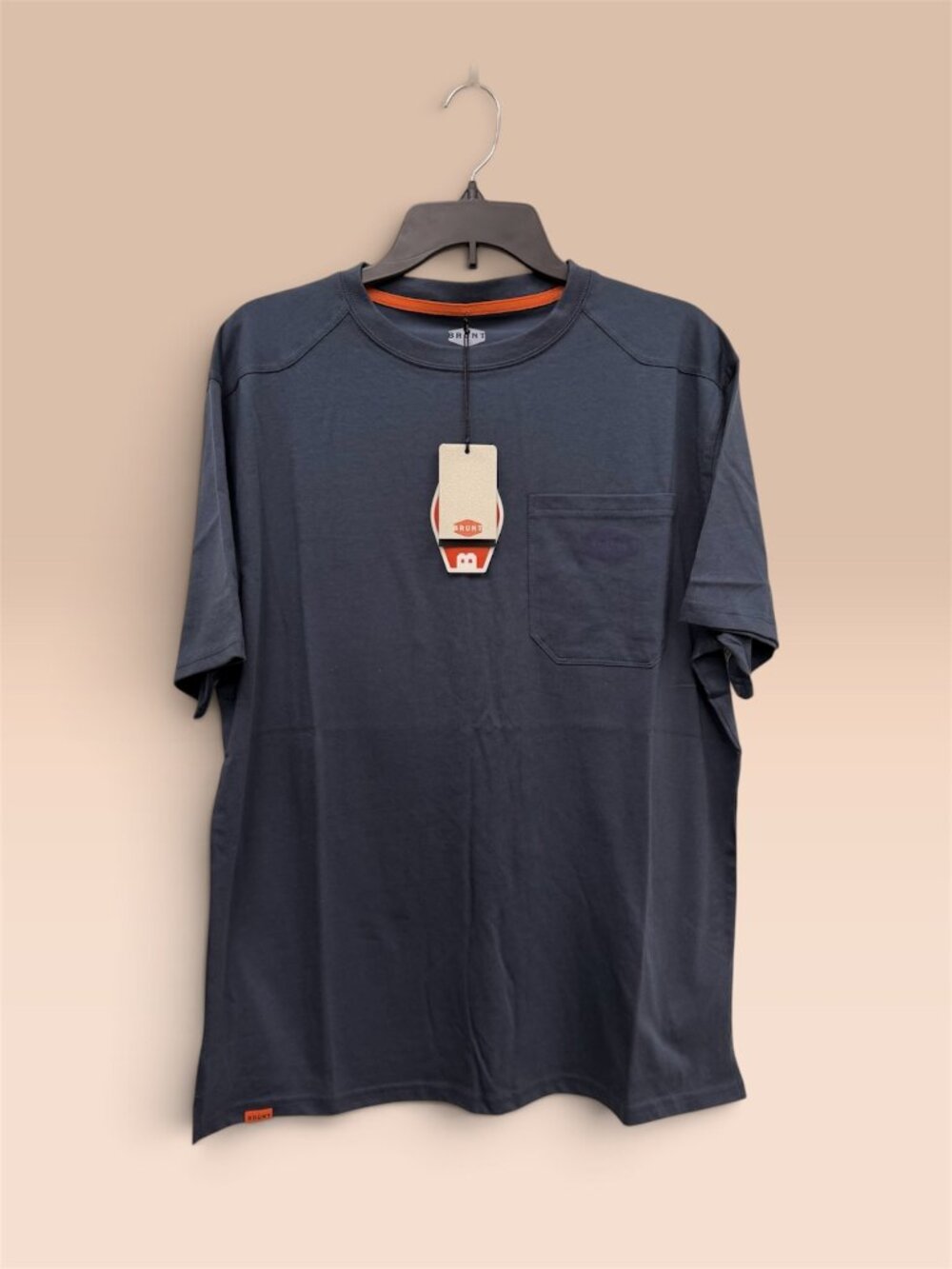 Brunt Pocket Work Tee – Navy Blue - Size: LARGE